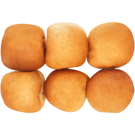 Bakery White Hamburger Rolls 6 Pack