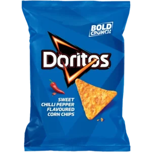 Doritos Sweet Chilli Pepper Flavoured Corn Chips 145g