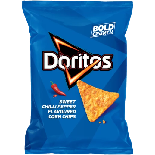Doritos Sweet Chilli Pepper Flavoured Corn Chips 145g