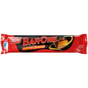 Nestlé Bar-One Milk Chocolate Bar 52g