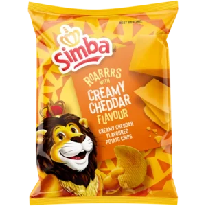 Simba Creamy Cheddar Flavoured Potato Chips 120g
