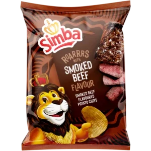 Simba Smoked Beef Flavoured Potato Chips 120g