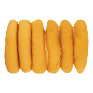 White Hotdog Rolls 6 Pack